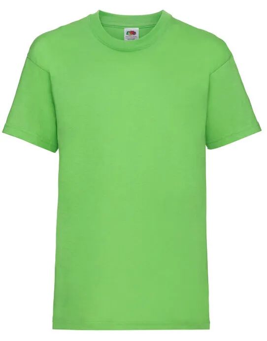 61033 Kid’s Valueweight T Lime