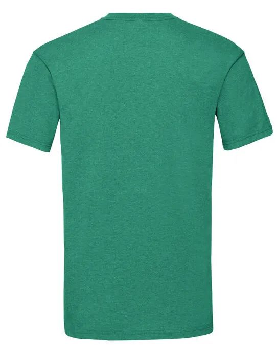 61036 Retro Heather Green Men’s Valueweight T