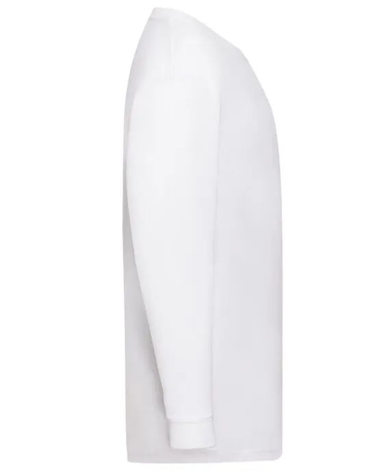 61007 Kid’s Valueweight Long Sleeve T White