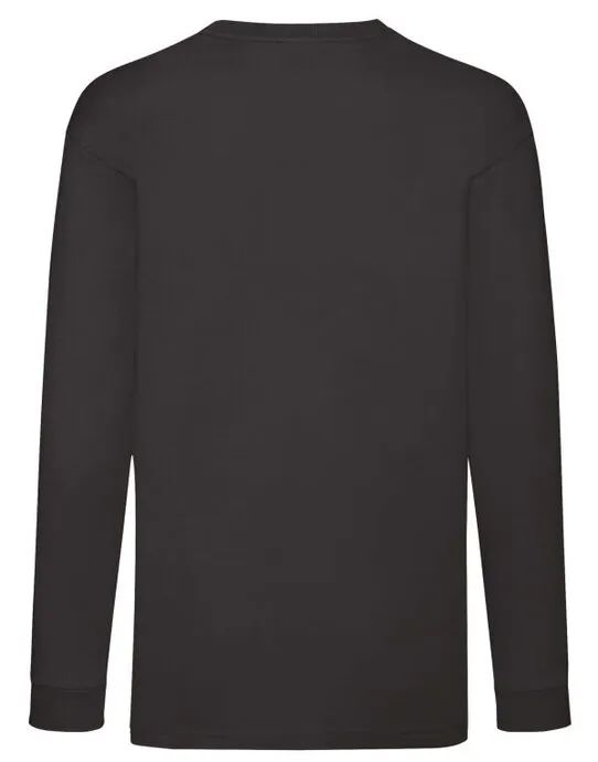 61007 Kid’s Valueweight Long Sleeve T Black