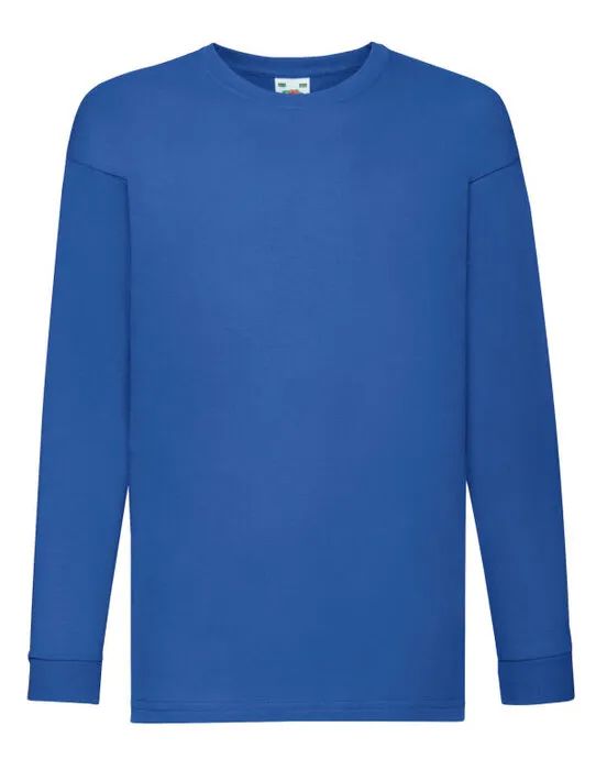 61007 Kid’s Valueweight Long Sleeve T Royal