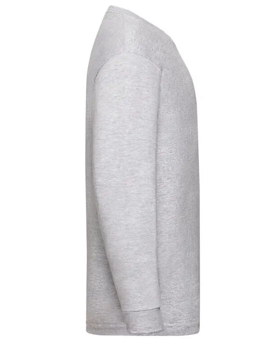 61007 Kid’s Valueweight Long Sleeve T Heather Grey