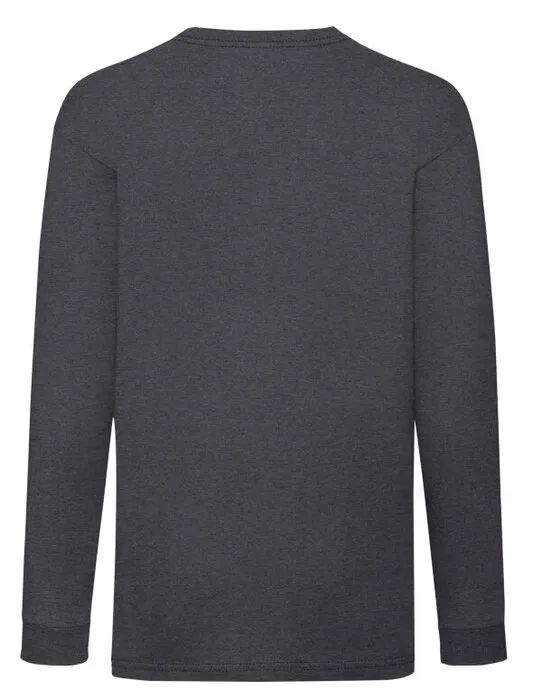 61007 Kid’s Valueweight Long Sleeve T Dark Heather