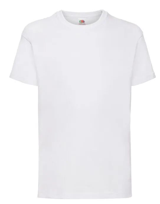 61033 Kid’s Valueweight T White