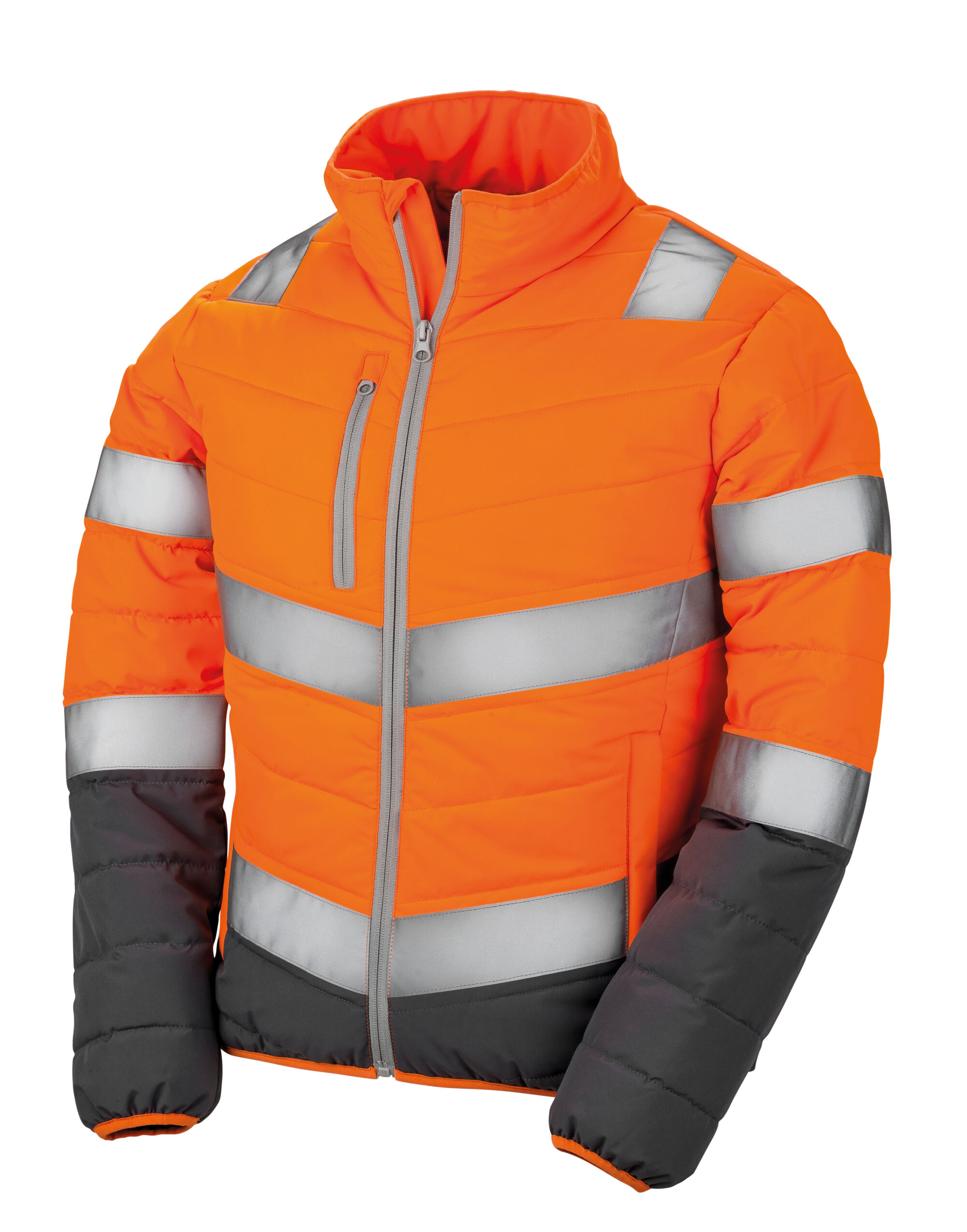 R325F Fluorescent Orange Women’s Soft Padded Safety Jacket