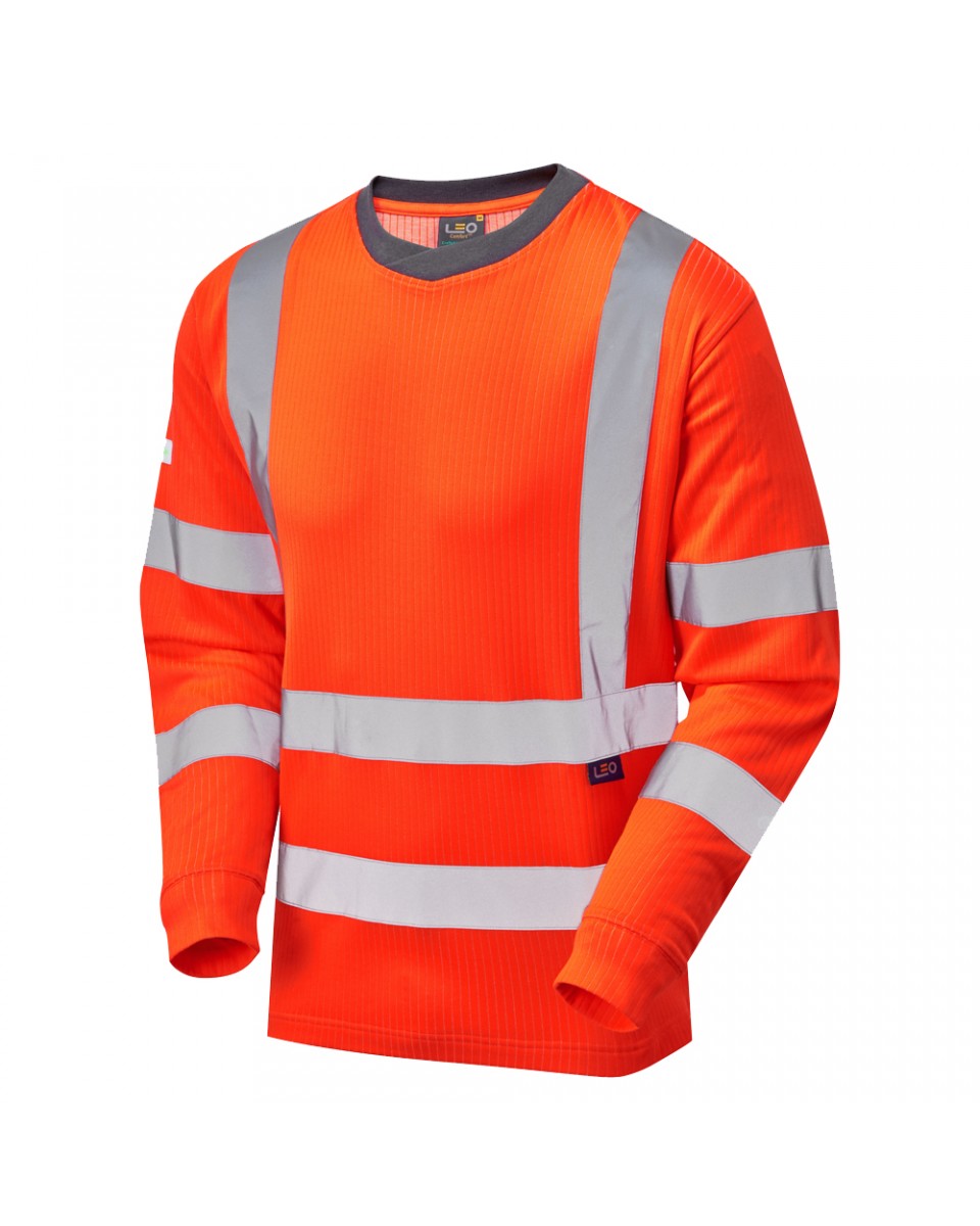 RIVERTON ISO 20471 Cl 3 Comfort Sleeved T-Shirt HV ORANGE