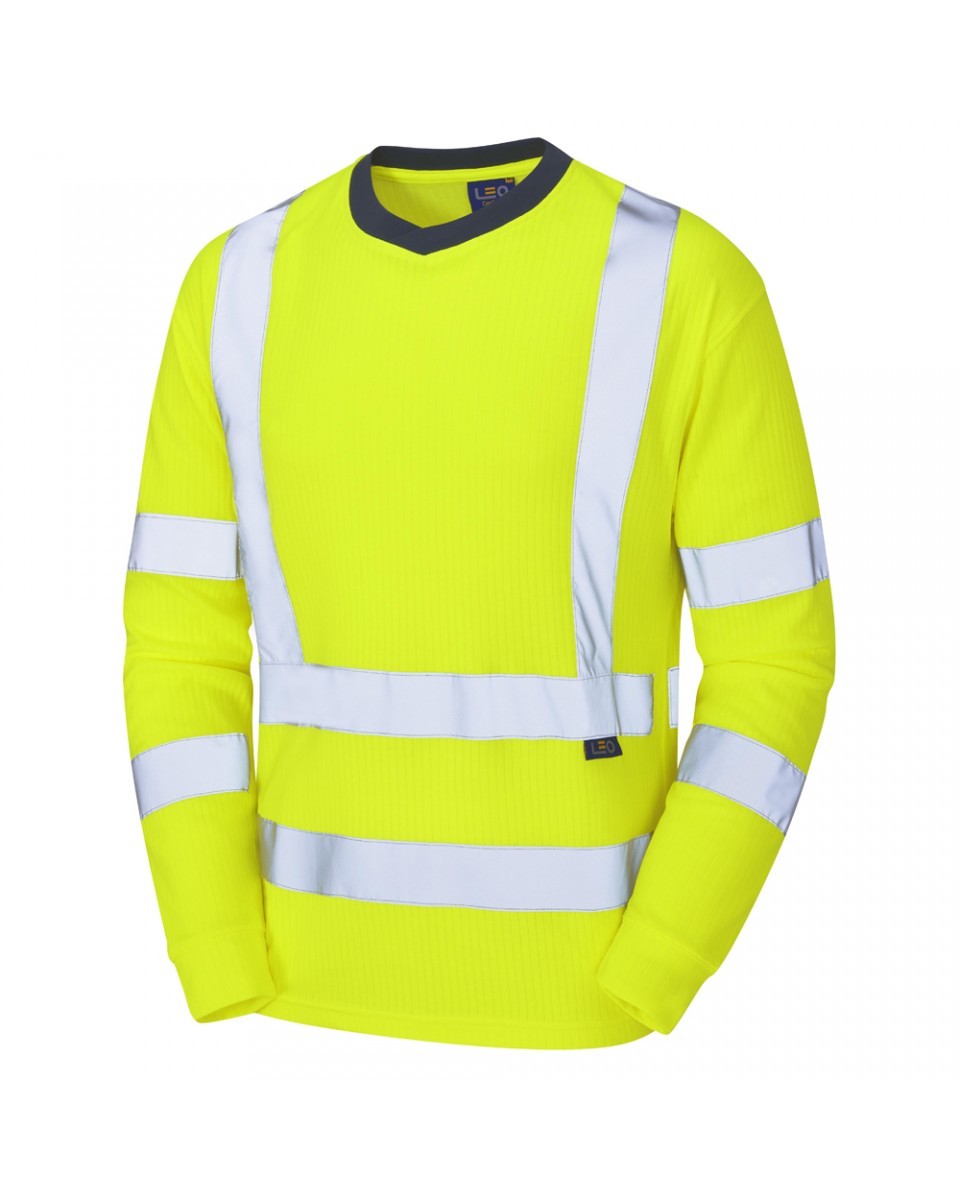 RIVERTON ISO 20471 Cl 3 Comfort Sleeved T-Shirt HV YELLOW