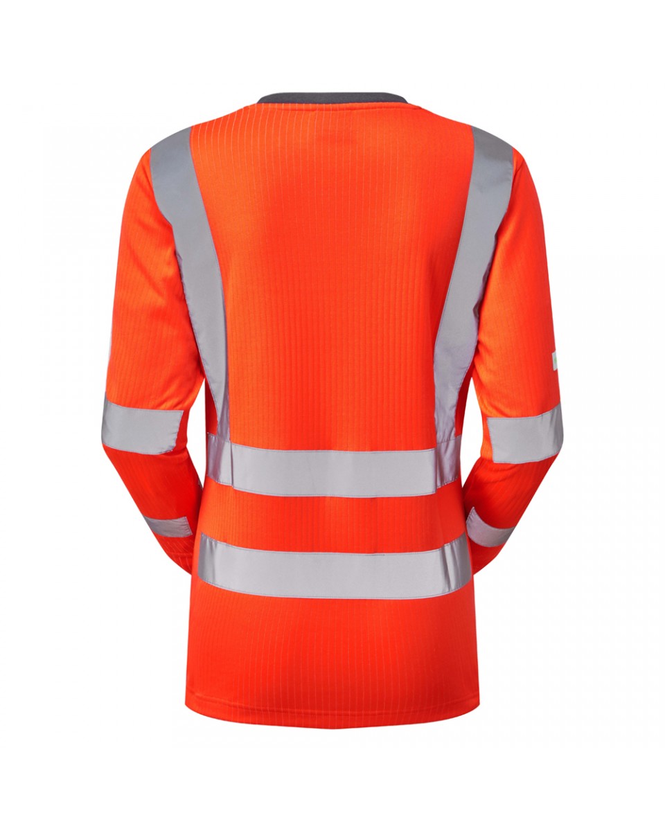 LYDFORD ISO 20471 Cl 3 Comfort Women’s Sleeved T-Shirt HV ORANGE