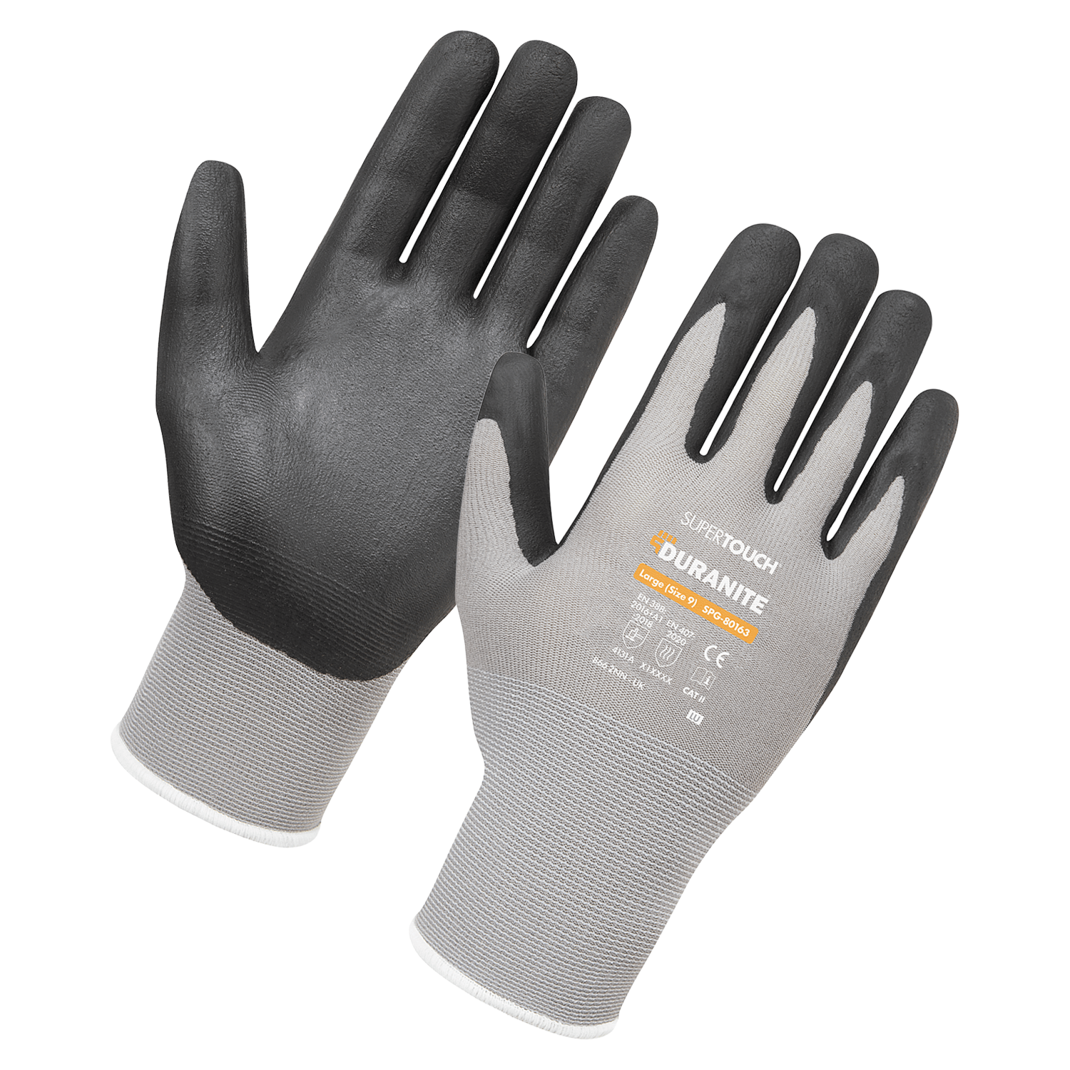 Grey/Black Duranite 15G Nitrile Micro Foam Grey Grey/Black Duranite 15G Nitrile Micro Foam Grey