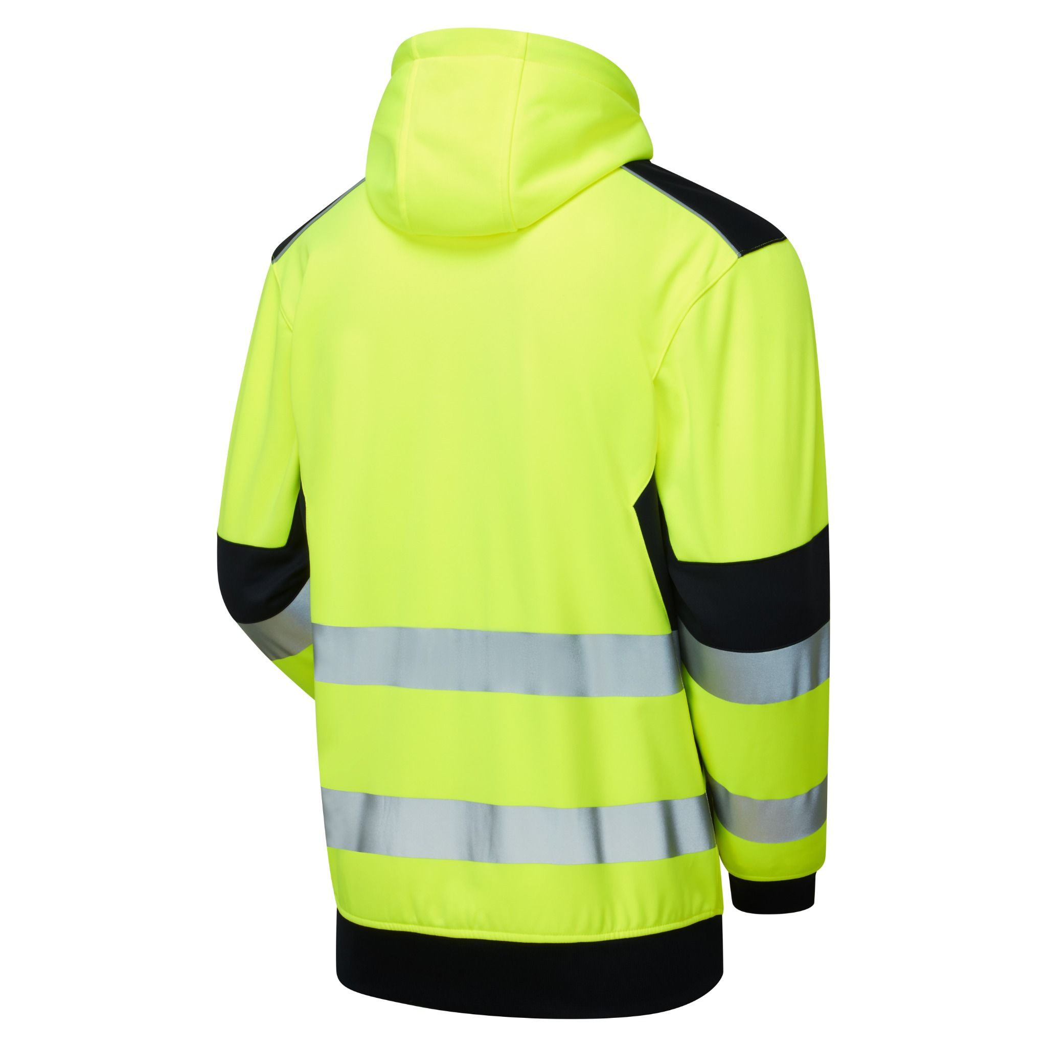 Yellow/Navy System Hi-Vis Eco Zip Thru Yellow Hoodie