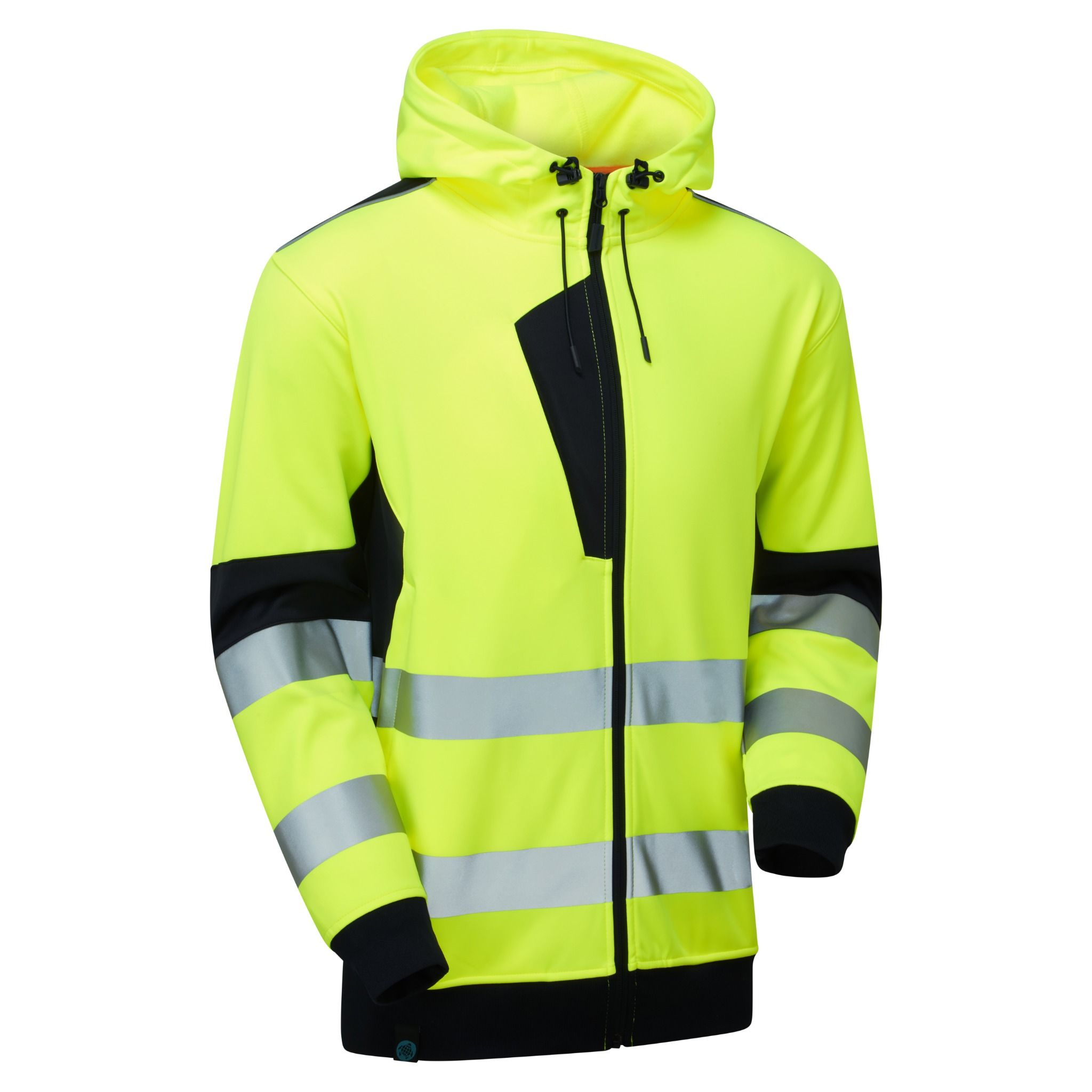 Yellow/Navy System Hi-Vis Eco Zip Thru Yellow Hoodie Yellow/Navy System Hi-Vis Eco Zip Thru Yellow Hoodie