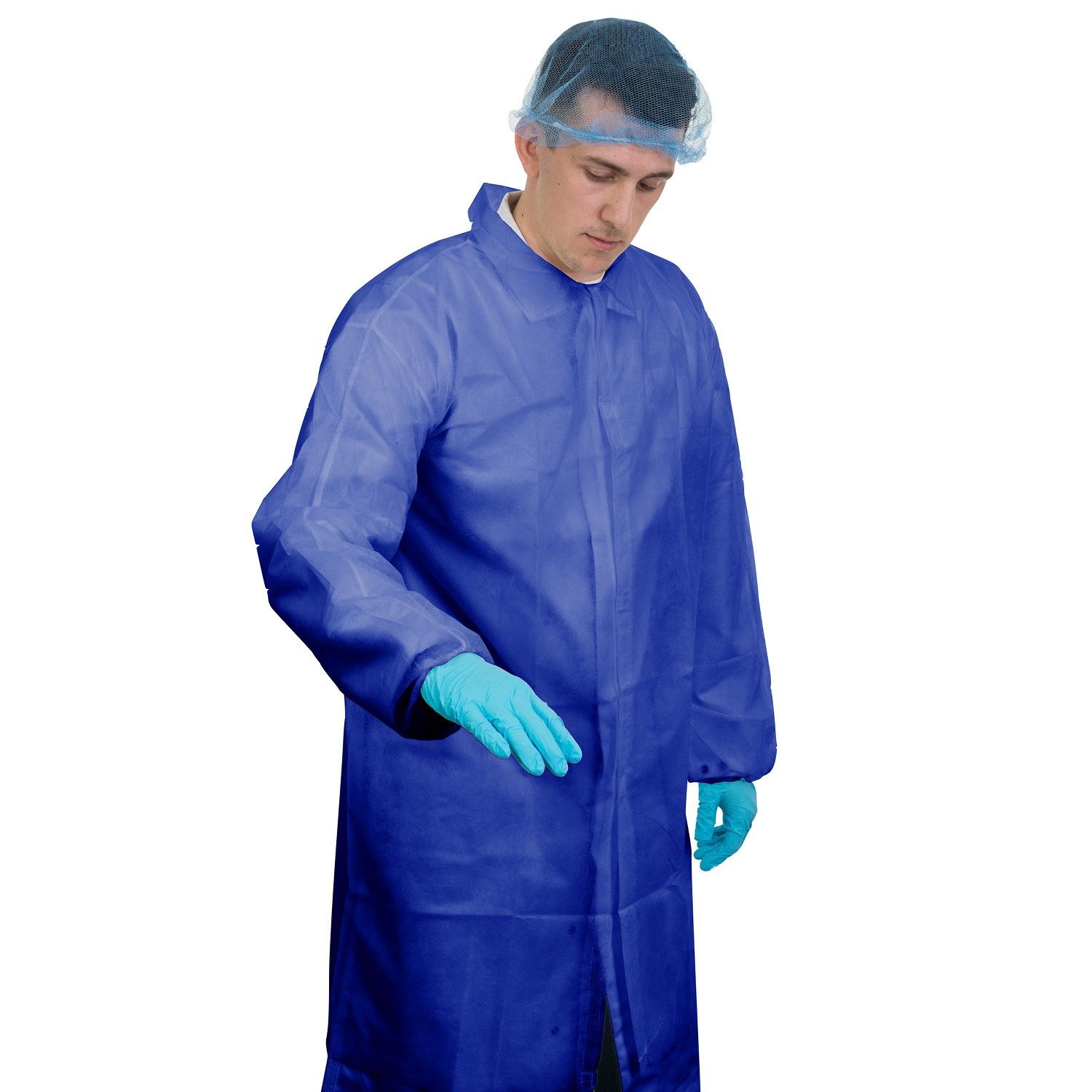 Blue Non-Woven Coats – Velcro