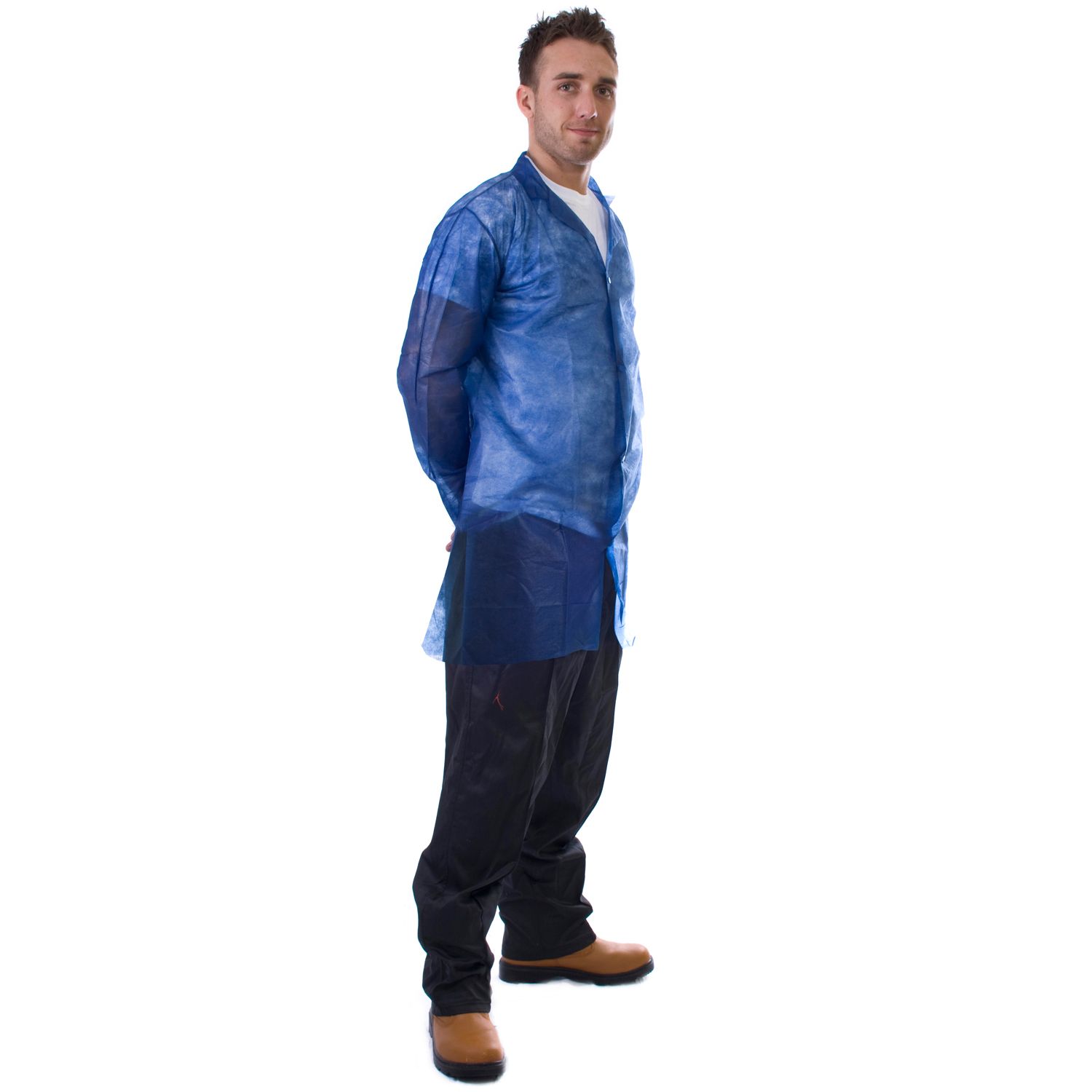 Blue Non-Woven Coats