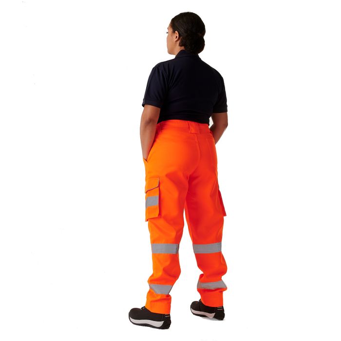 Orange Ladies Hi Vis Orange Hana Combat Trouser