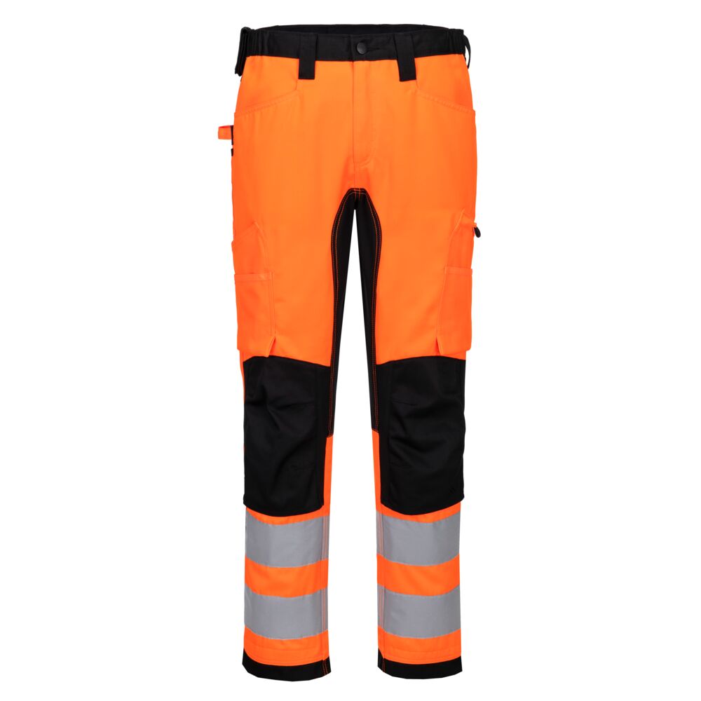 CD848 WX2 ECO Hi-Vis Stretch Trade Trouser Orange/Black CD848 WX2 ECO Hi-Vis Stretch Trade Trouser Orange/Black