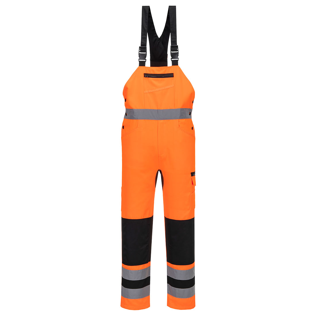 CD852 WX2 Eco Hi-Vis Bib & Brace Orange/Black