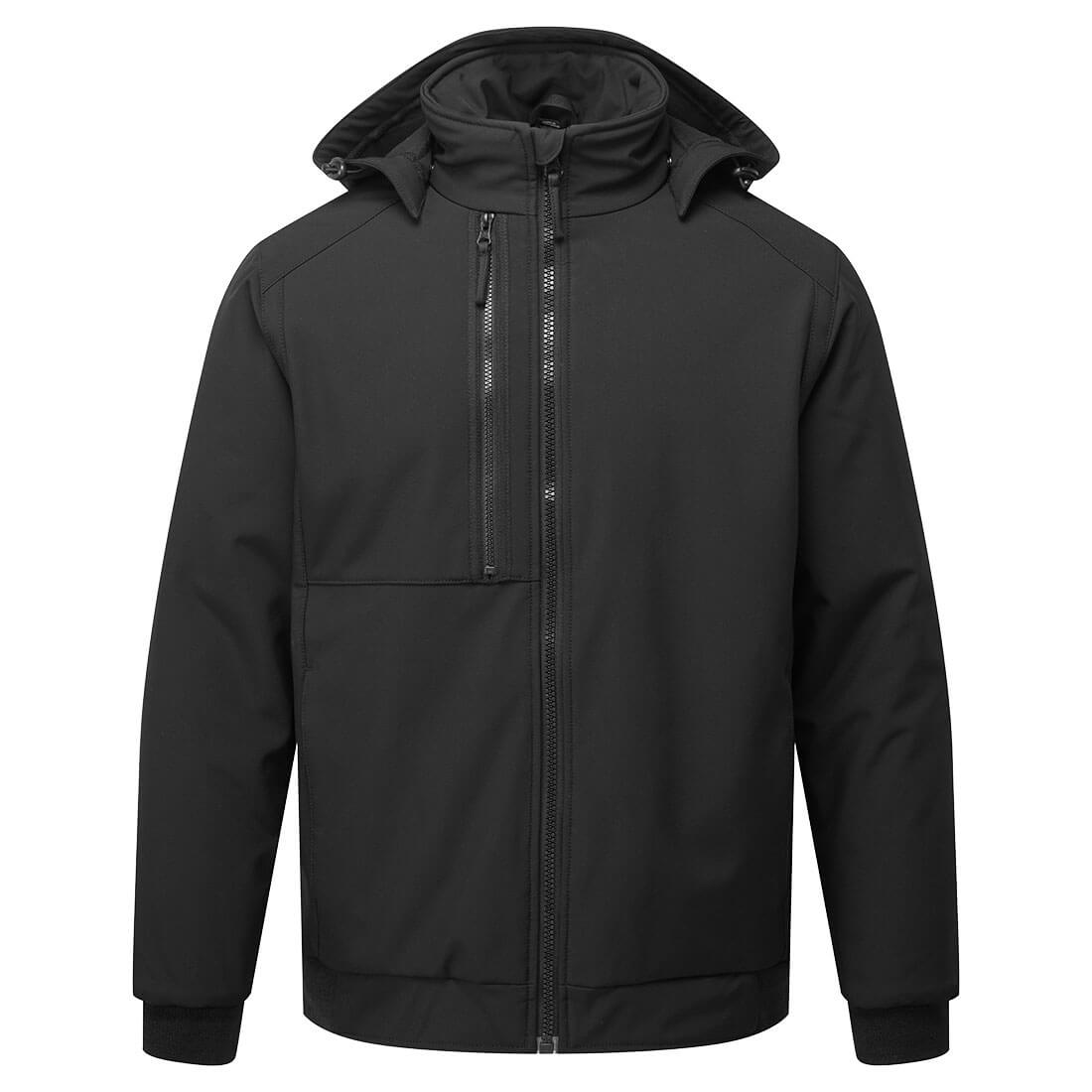 CD874 WX2 Eco Hooded Insulated Softshell (2L) Black Tall CD874 WX2 Eco Hooded Insulated Softshell (2L) Black Tall