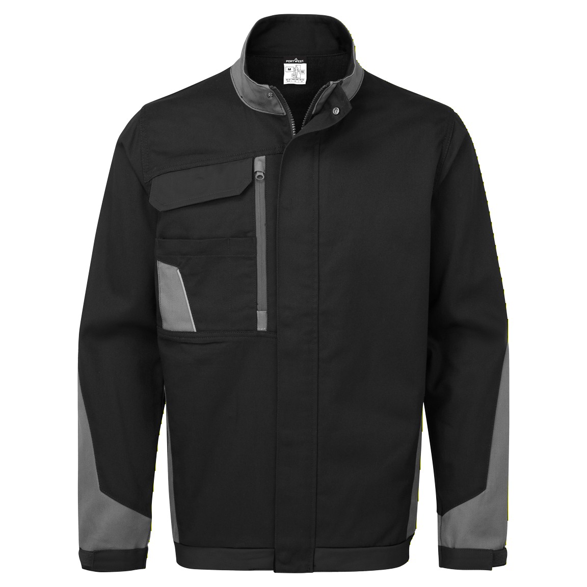 CD110 WX1 Two Tone Cotton Work Jacket Black/Grey