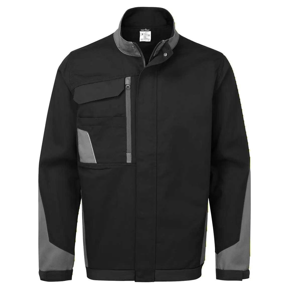 CD110 WX1 Two Tone Cotton Work Jacket Black/Grey CD110 WX1 Two Tone Cotton Work Jacket Black/Grey