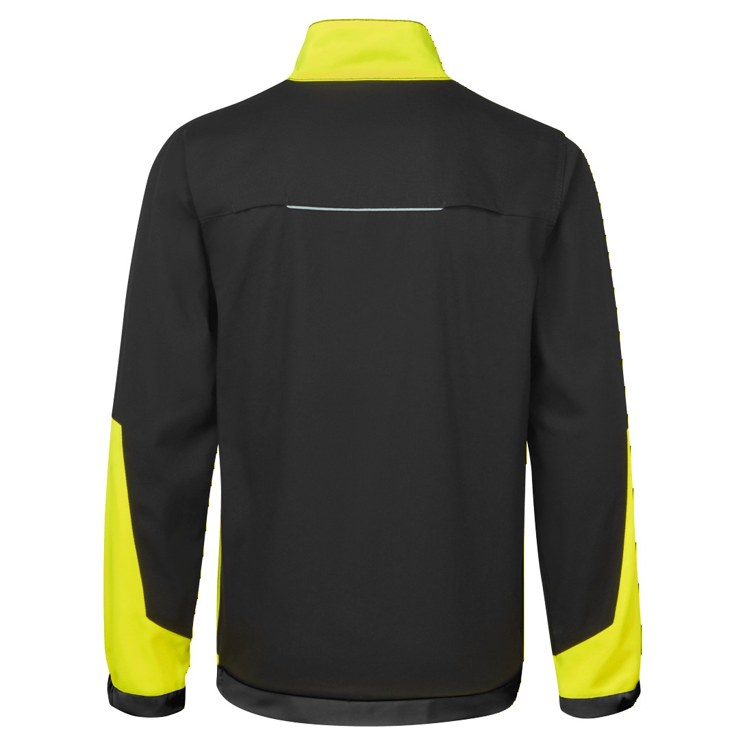 CD110 WX1 Two Tone Cotton Work Jacket Black/Yellow