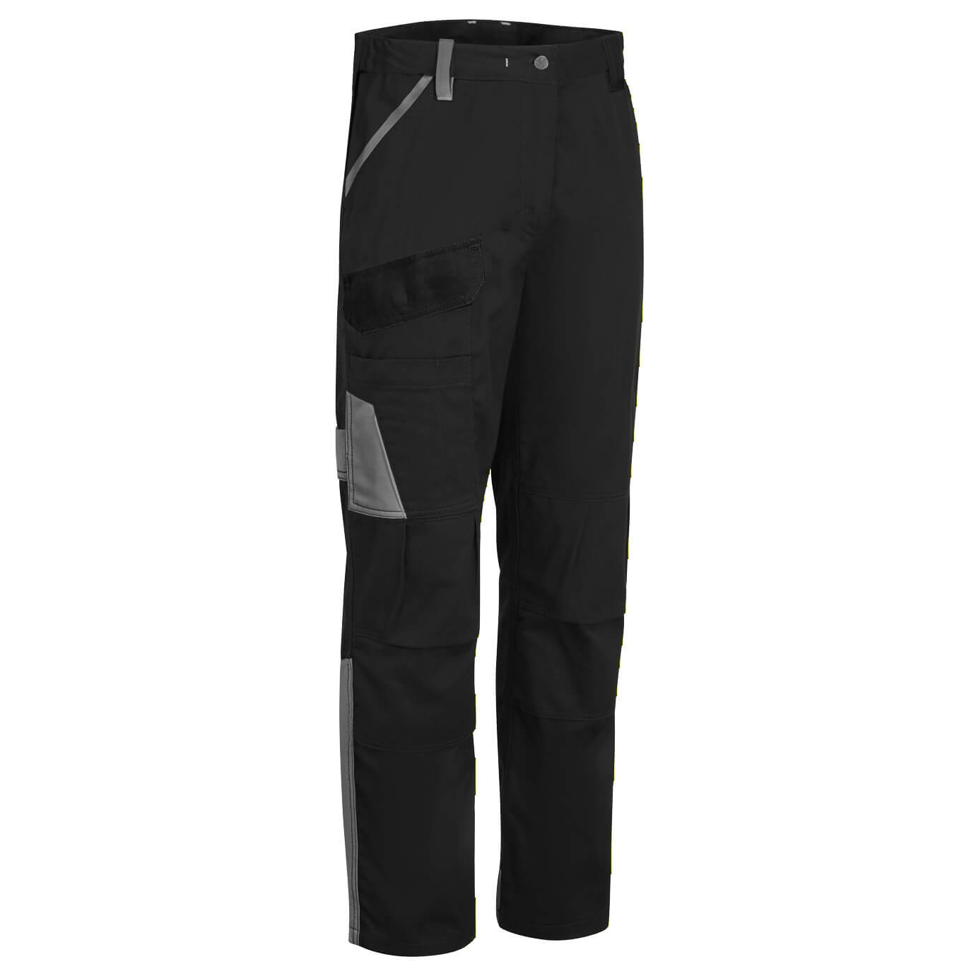 CD111 WX1 Two Tone Cotton Work Trousers Black/Grey