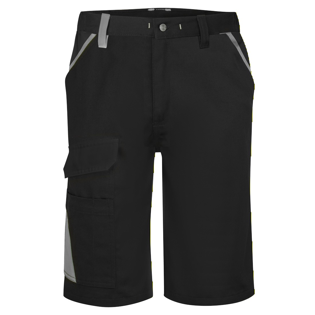 CD114 WX1 Two Tone Cotton Shorts Black/Grey
