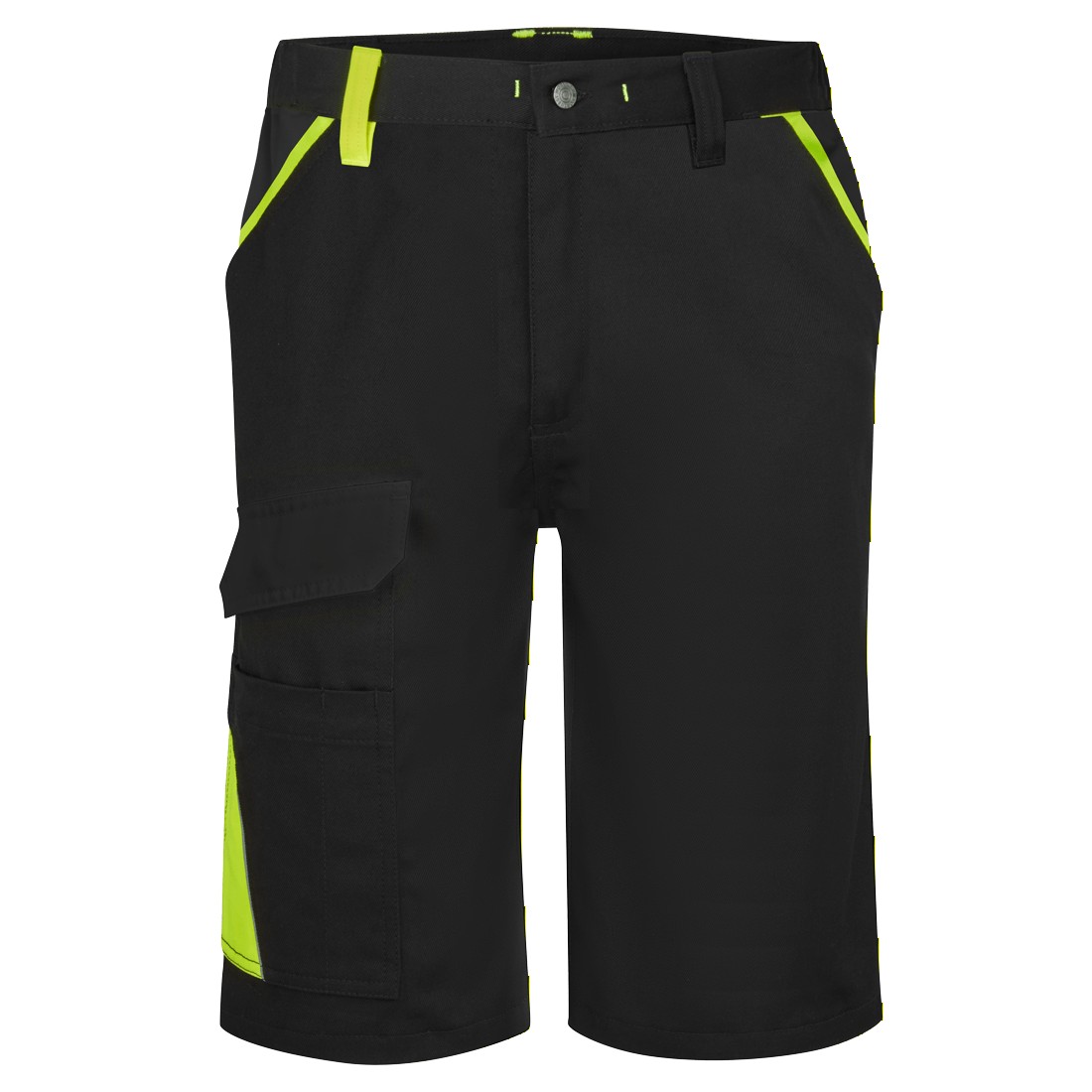 CD114 WX1 Two Tone Cotton Shorts Black/Yellow CD114 WX1 Two Tone Cotton Shorts Black/Yellow