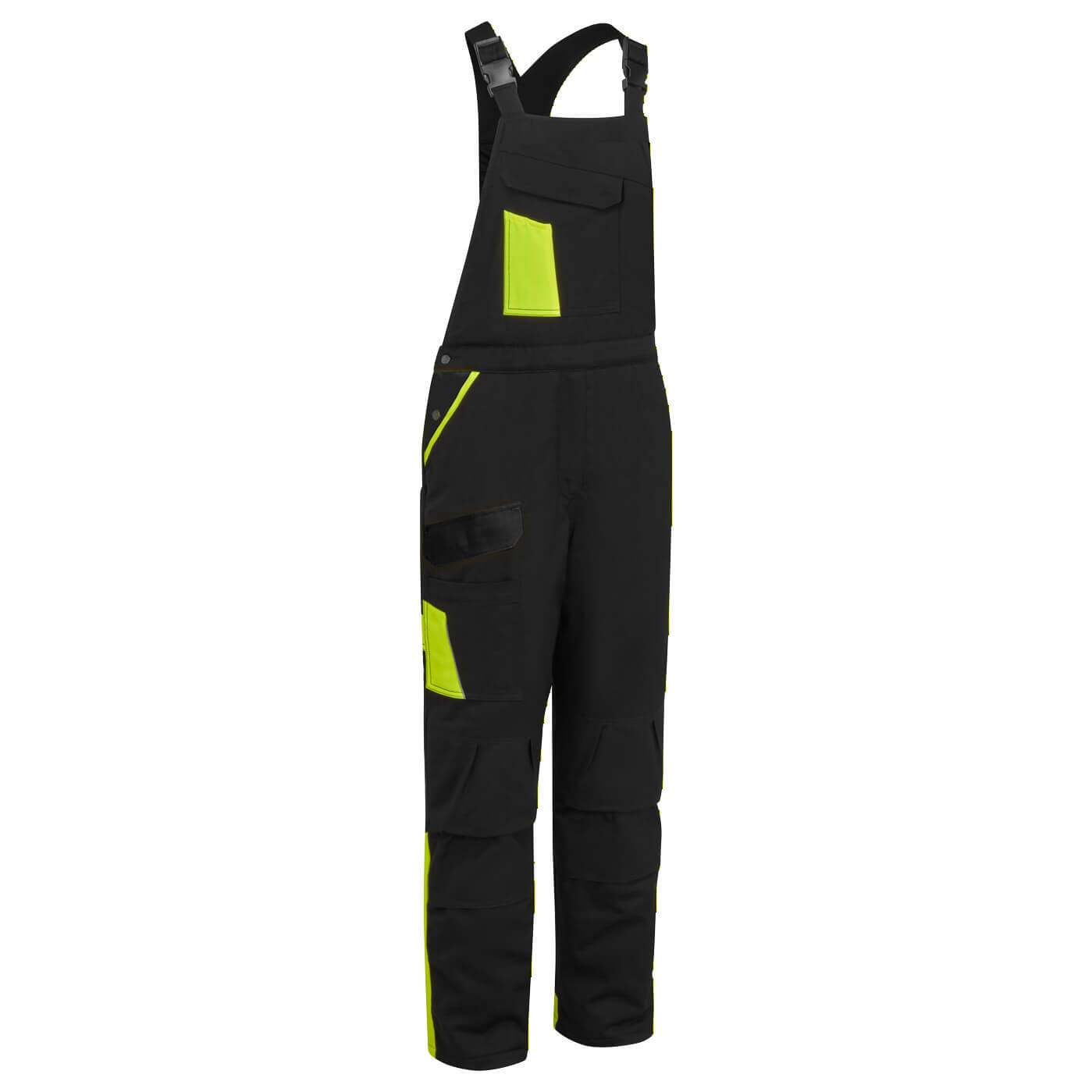 CD117 WX1 Two Tone Insulated Cotton Bib and Brace Black/Yellow CD117 WX1 Two Tone Insulated Cotton Bib and Brace Black/Yellow