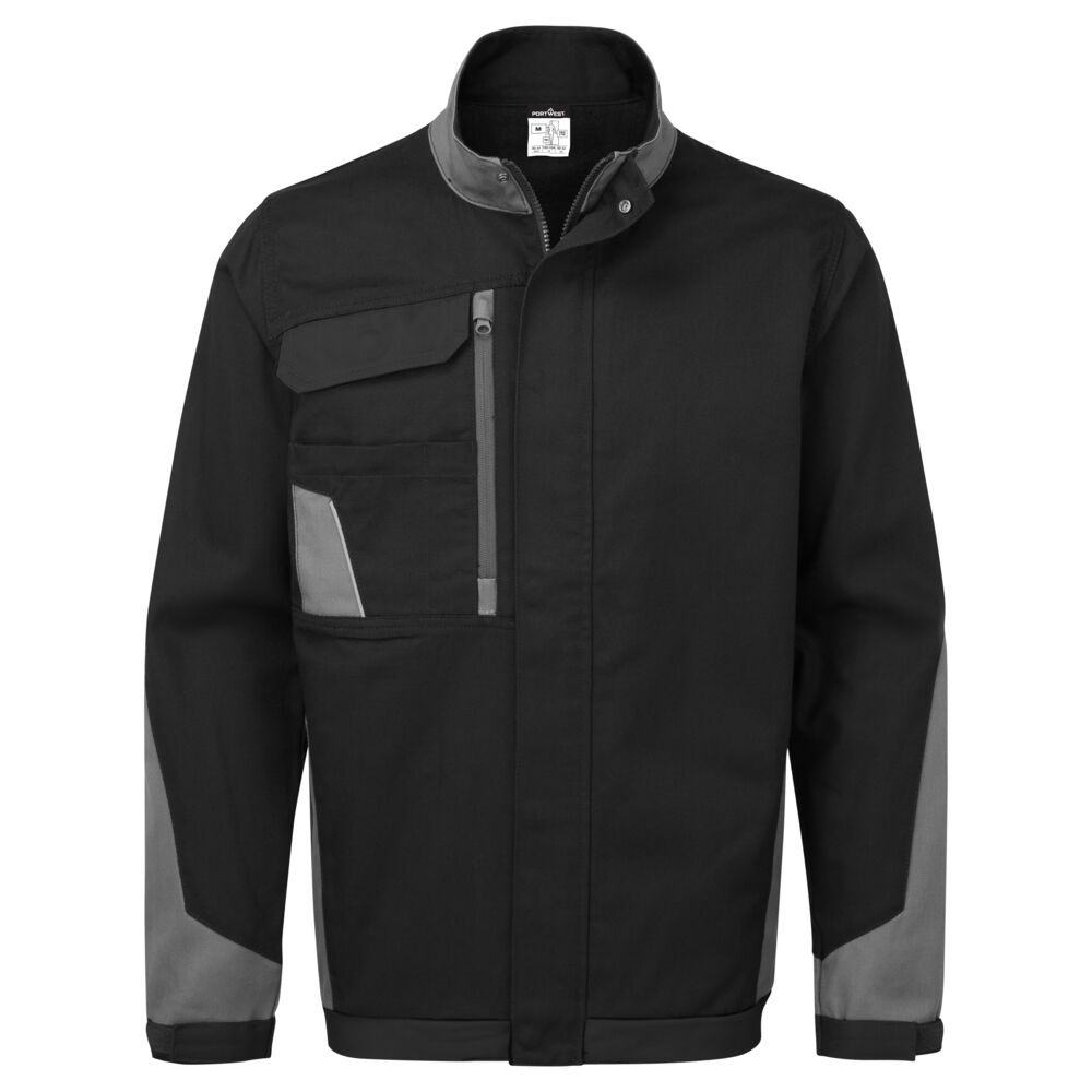 CD130 WX1 Lightweight Cotton Work Jacket Black/Grey