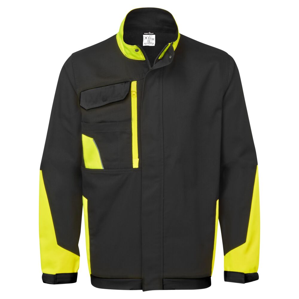 CD130 WX1 Lightweight Cotton Work Jacket Black/Yellow CD130 WX1 Lightweight Cotton Work Jacket Black/Yellow