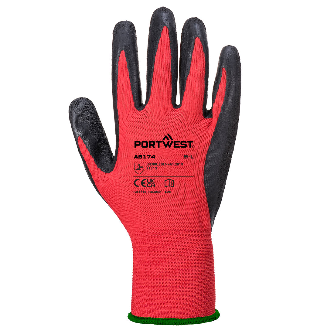 AB174 Grip 13 Latex Crinkle Essential Multipack (Pk12) Red/Black