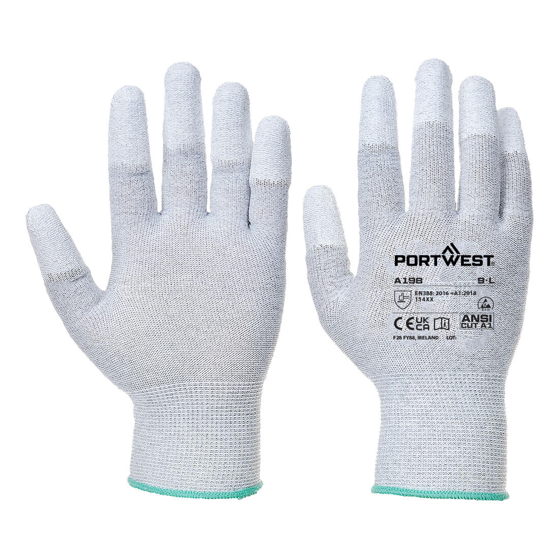 AB198 ESD 13 PU Fingertip Essential Multipack (Pk12) Grey AB198 ESD 13 PU Fingertip Essential Multipack (Pk12) Grey