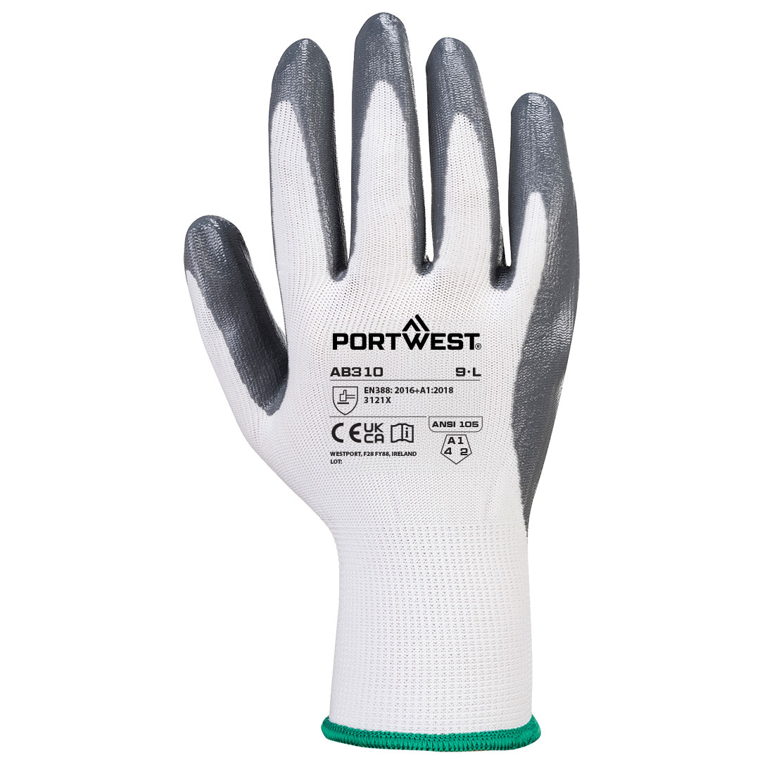 AB310 Grip 13 Nitrile Essential Multipack (Pk 12) White/Grey