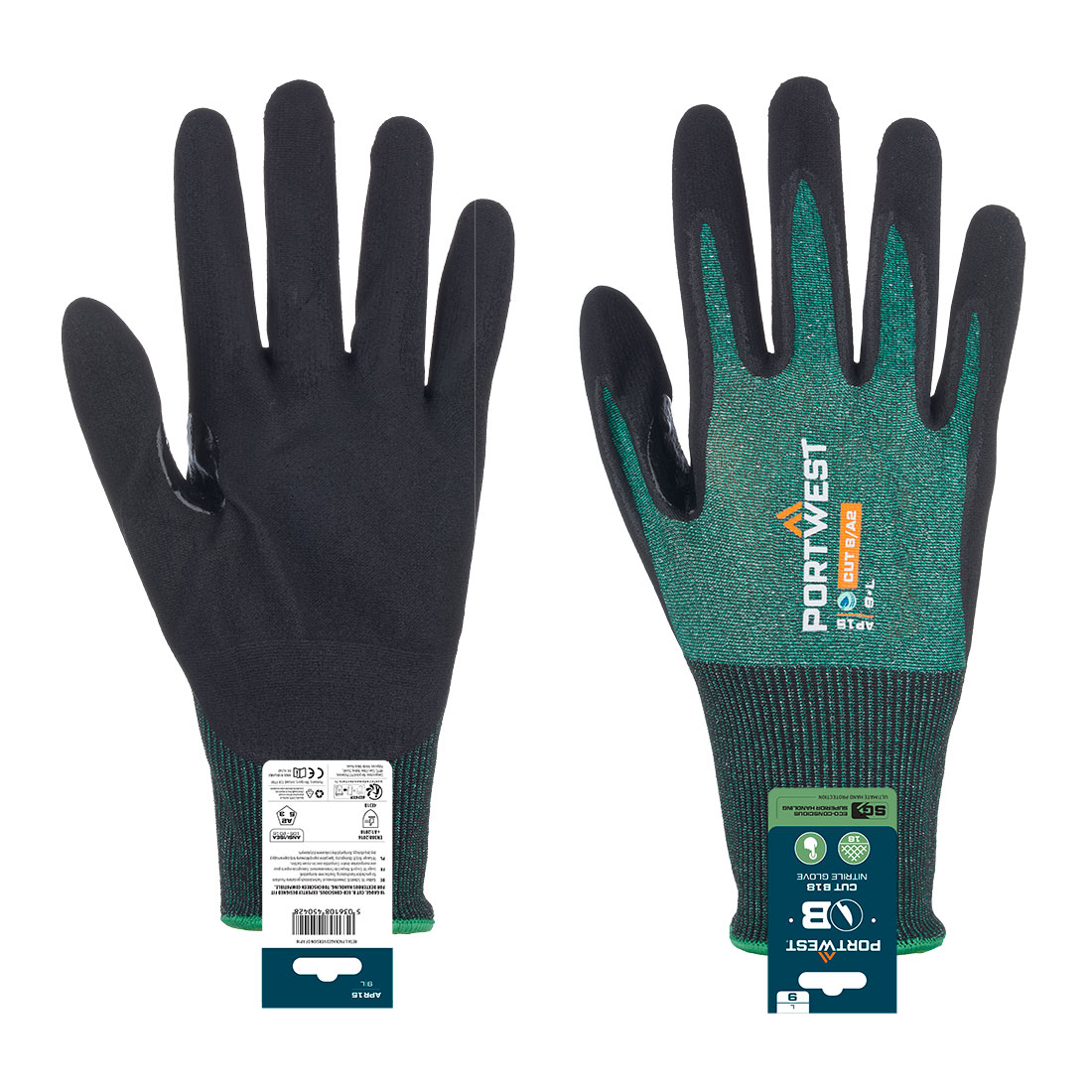 APR15 SG Cut B18 Nitrile Glove (Retail) Green/Black