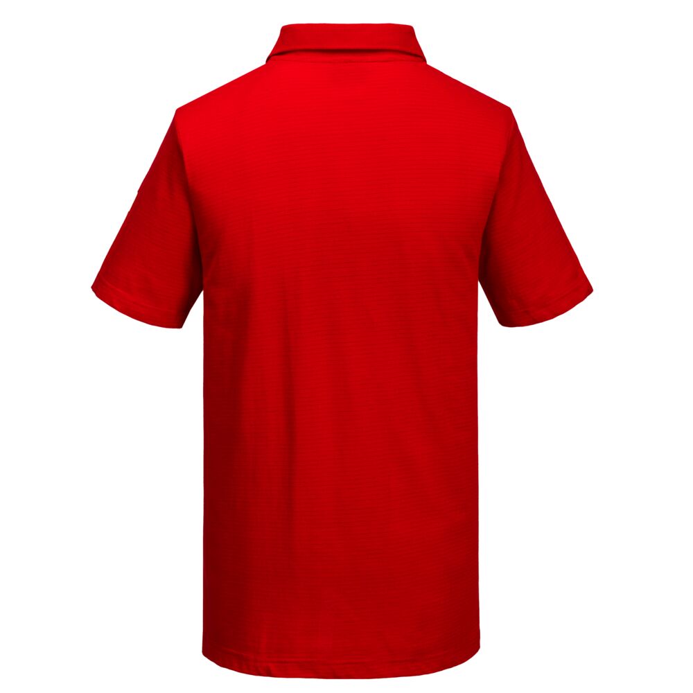 AS21 Anti-Static ESD Polo Shirt S/S Deep Red