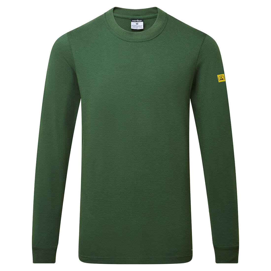 AS22 Anti-Static ESD T-Shirt L/S Forest Green AS22 Anti-Static ESD T-Shirt L/S Forest Green