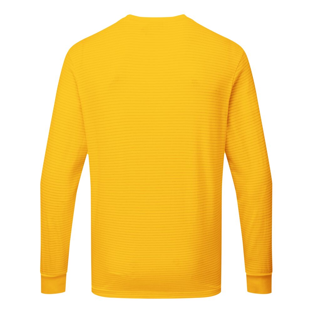 AS22 Anti-Static ESD T-Shirt L/S Deep Yellow