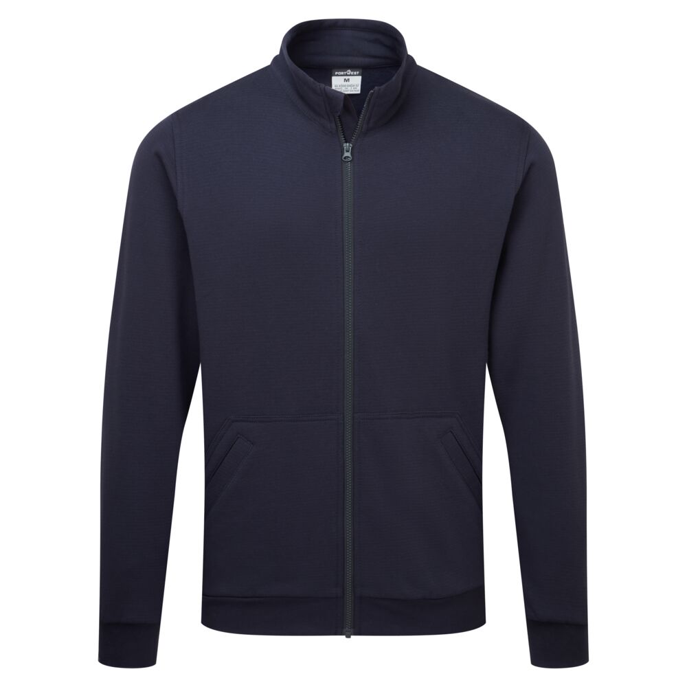 AS25 Anti-Static ESD Zip Sweatshirt Navy AS25 Anti-Static ESD Zip Sweatshirt Navy