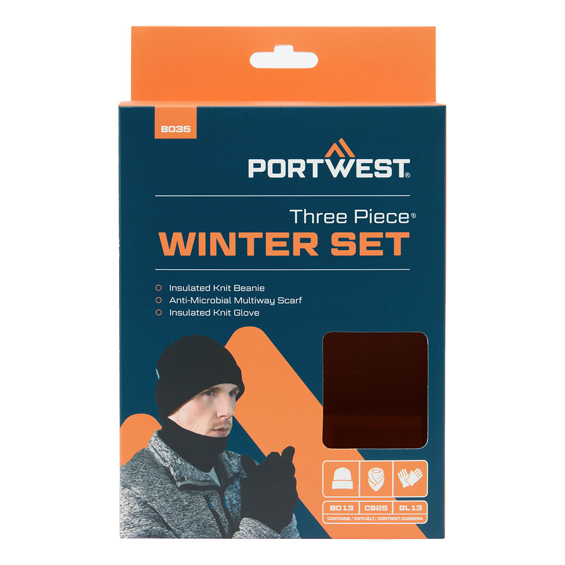 B035 Winter Accessory Set (3pcs) Black