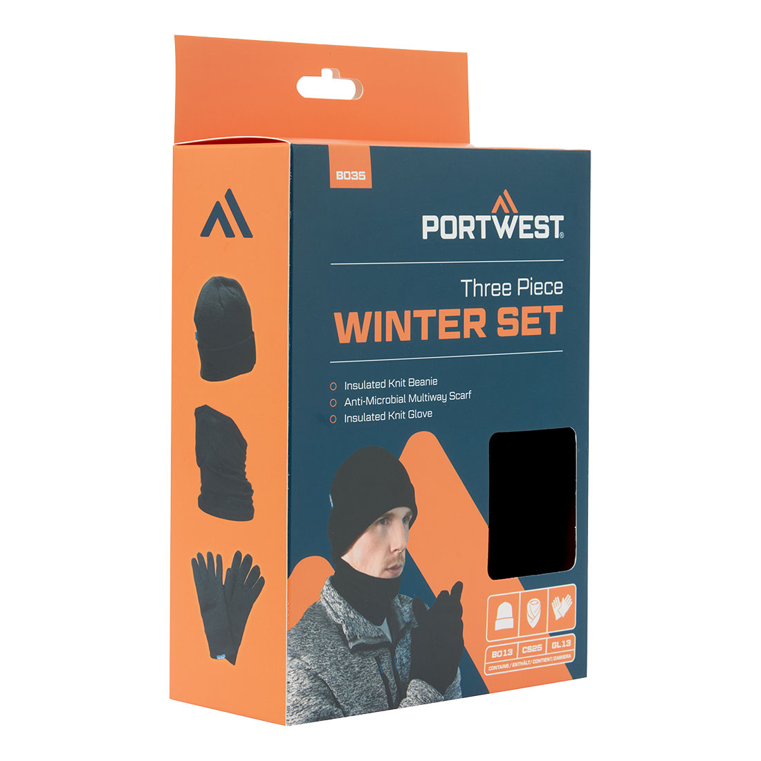 B035 Winter Accessory Set (3pcs) Black