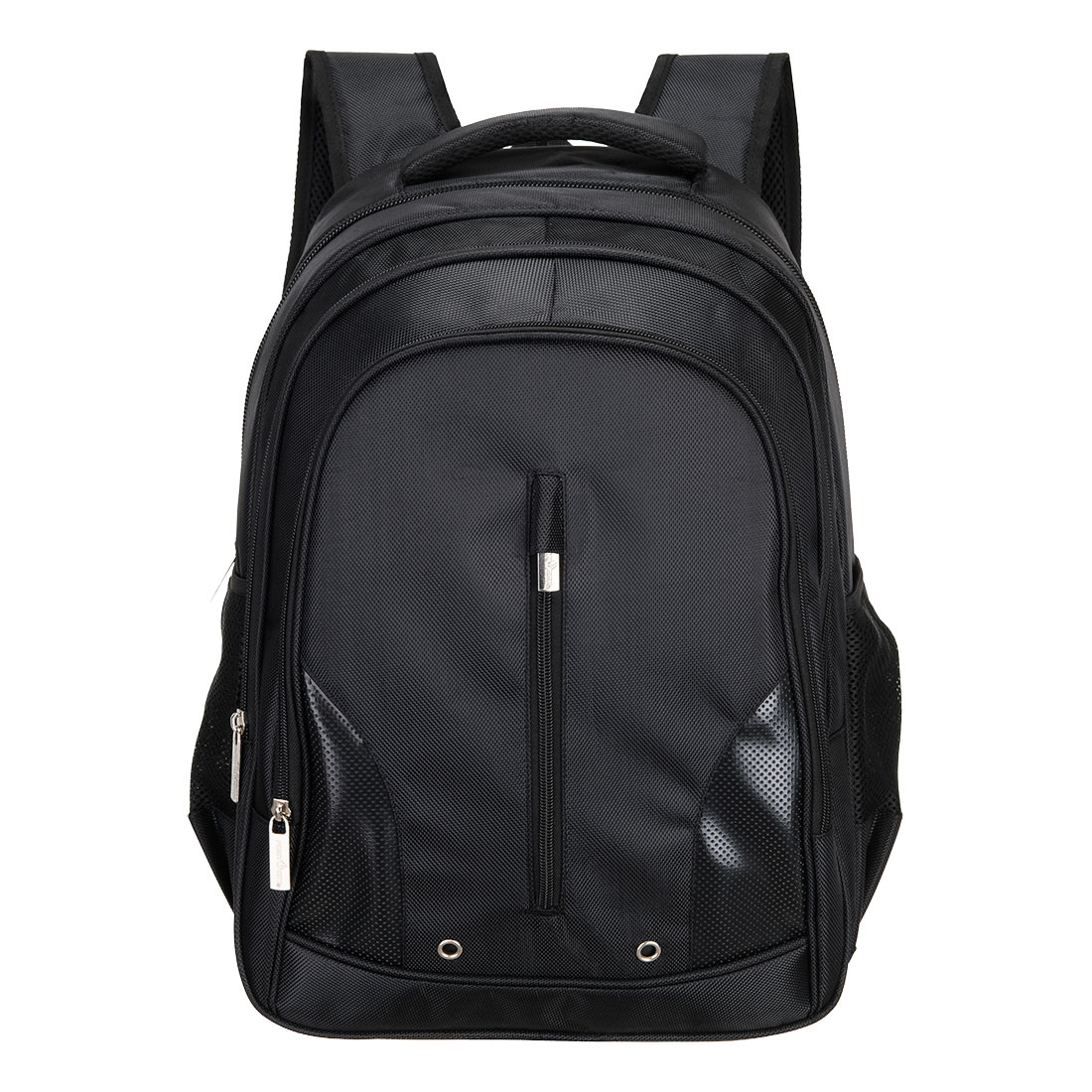 B916 Triple Pocket Backpack Black B916 Triple Pocket Backpack Black