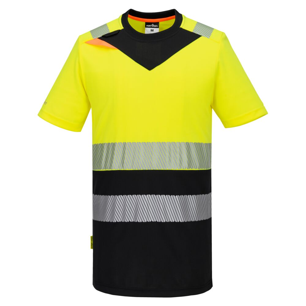 DX434 DX4 Hi-Vis Class 1 T-Shirt S/S Yellow/Black DX434 DX4 Hi-Vis Class 1 T-Shirt S/S Yellow/Black