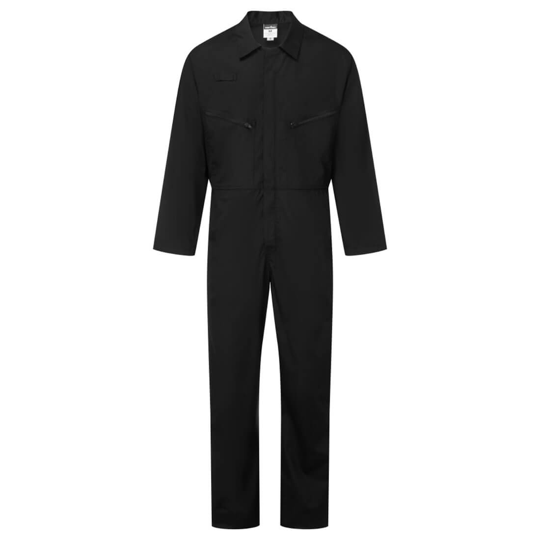 ES813 ES1 Essential Zip Boilersuit Black