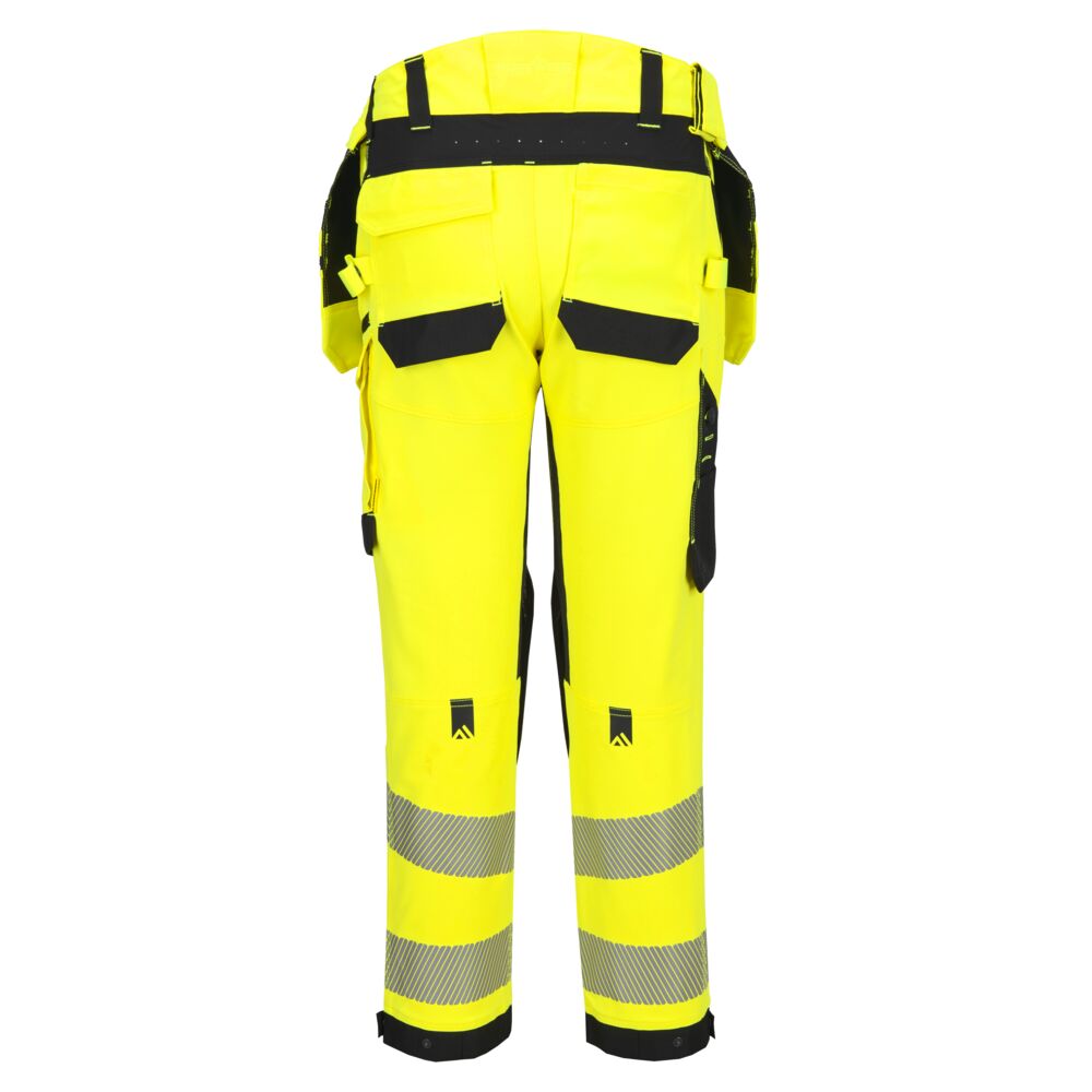 EV448 EV4 Hi-Vis Stretch Detachable Holster Class 2 Trousers Yellow/Black