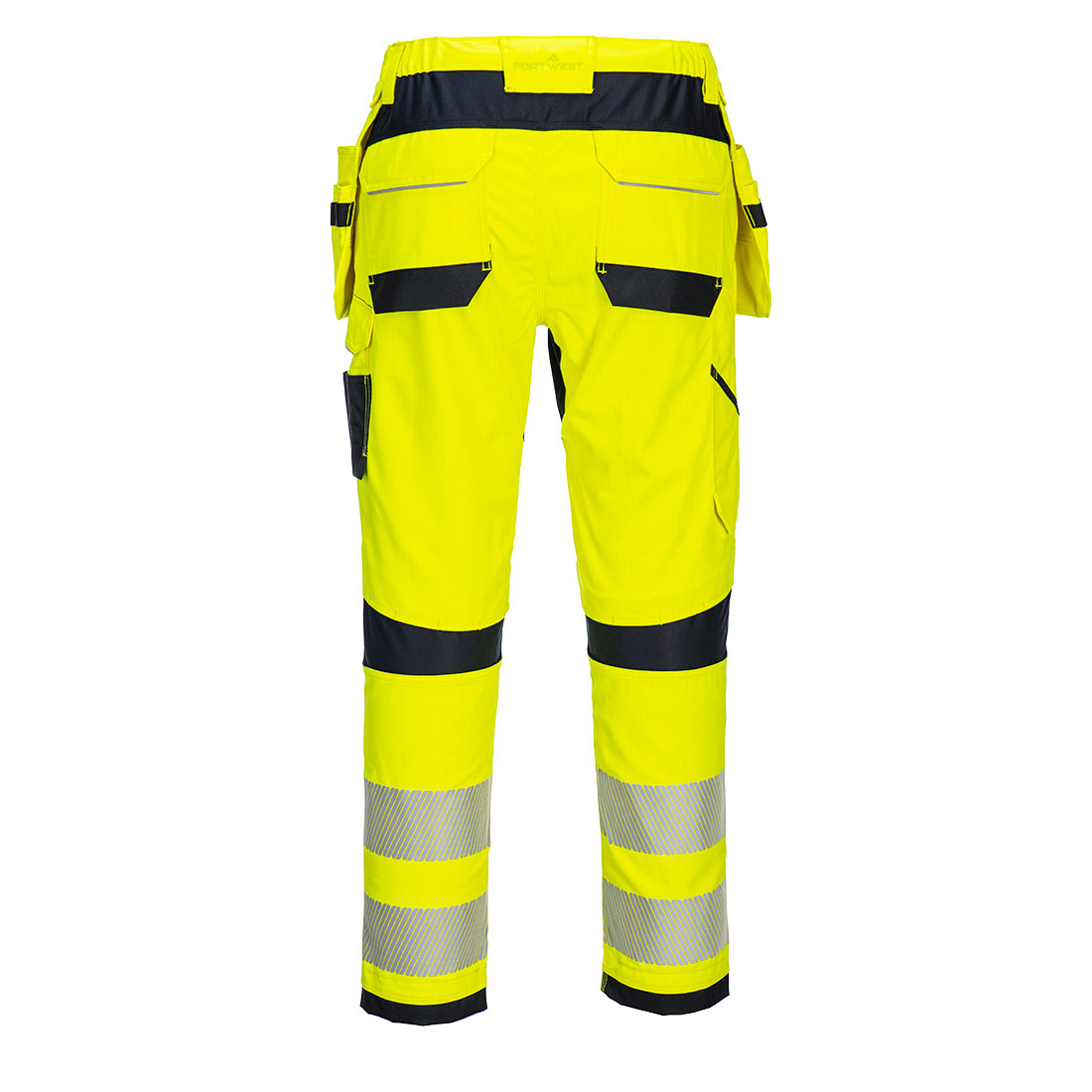 FR407 PW3 Modaflame Work Hi-Vis Holster FR Trousers Yellow/Navy