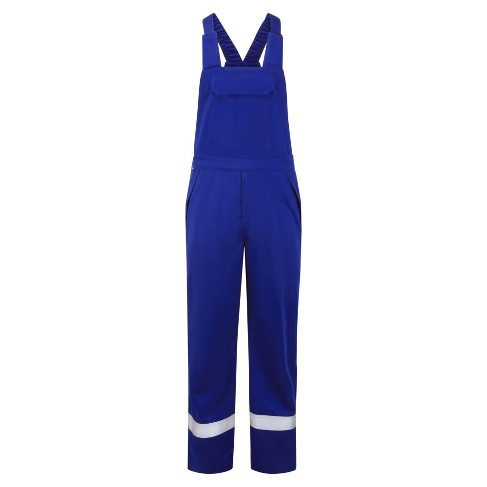 FR418 Bizflame Work+ FR Bib and Brace Royal Blue