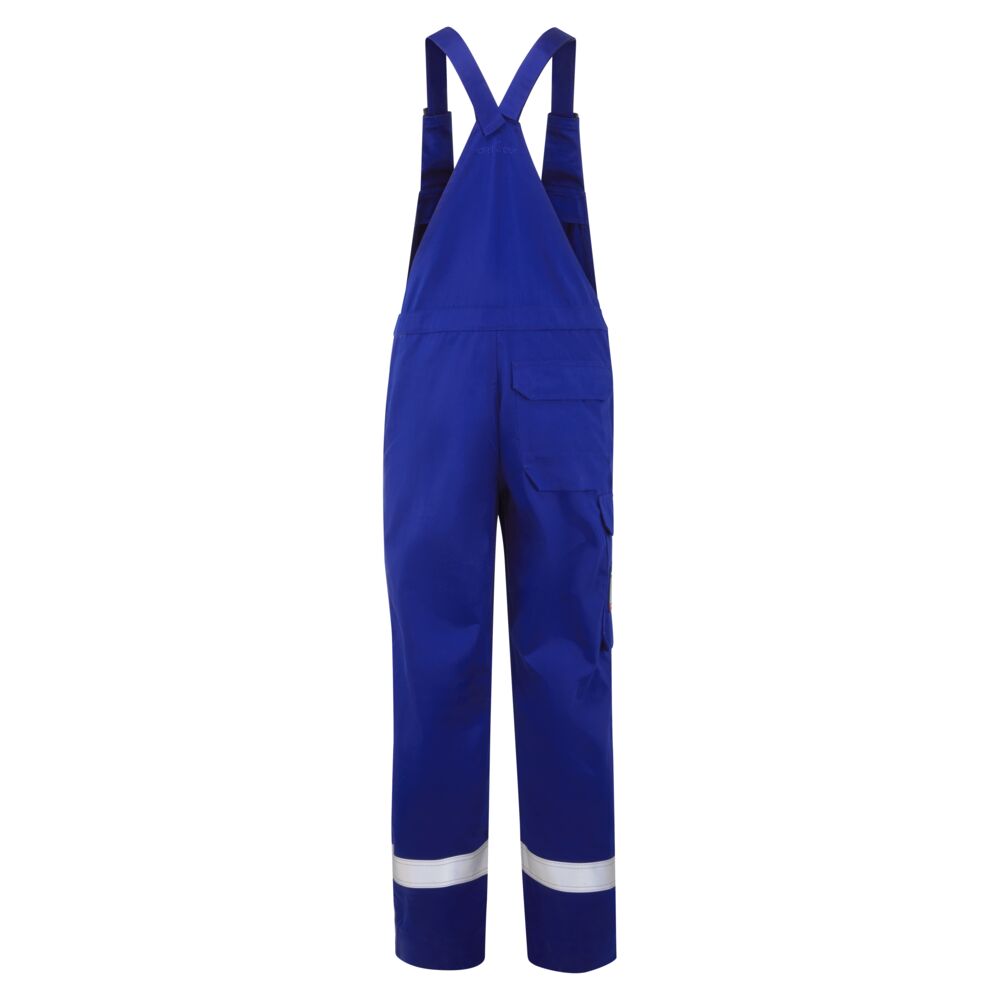FR418 Bizflame Work+ FR Bib and Brace Royal Blue