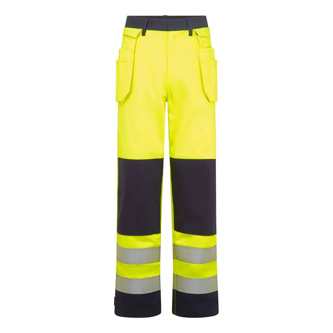 FR440 Bizflame Work Hi-Vis Contrast FR Holster Trousers Yellow/Navy FR440 Bizflame Work Hi-Vis Contrast FR Holster Trousers Yellow/Navy