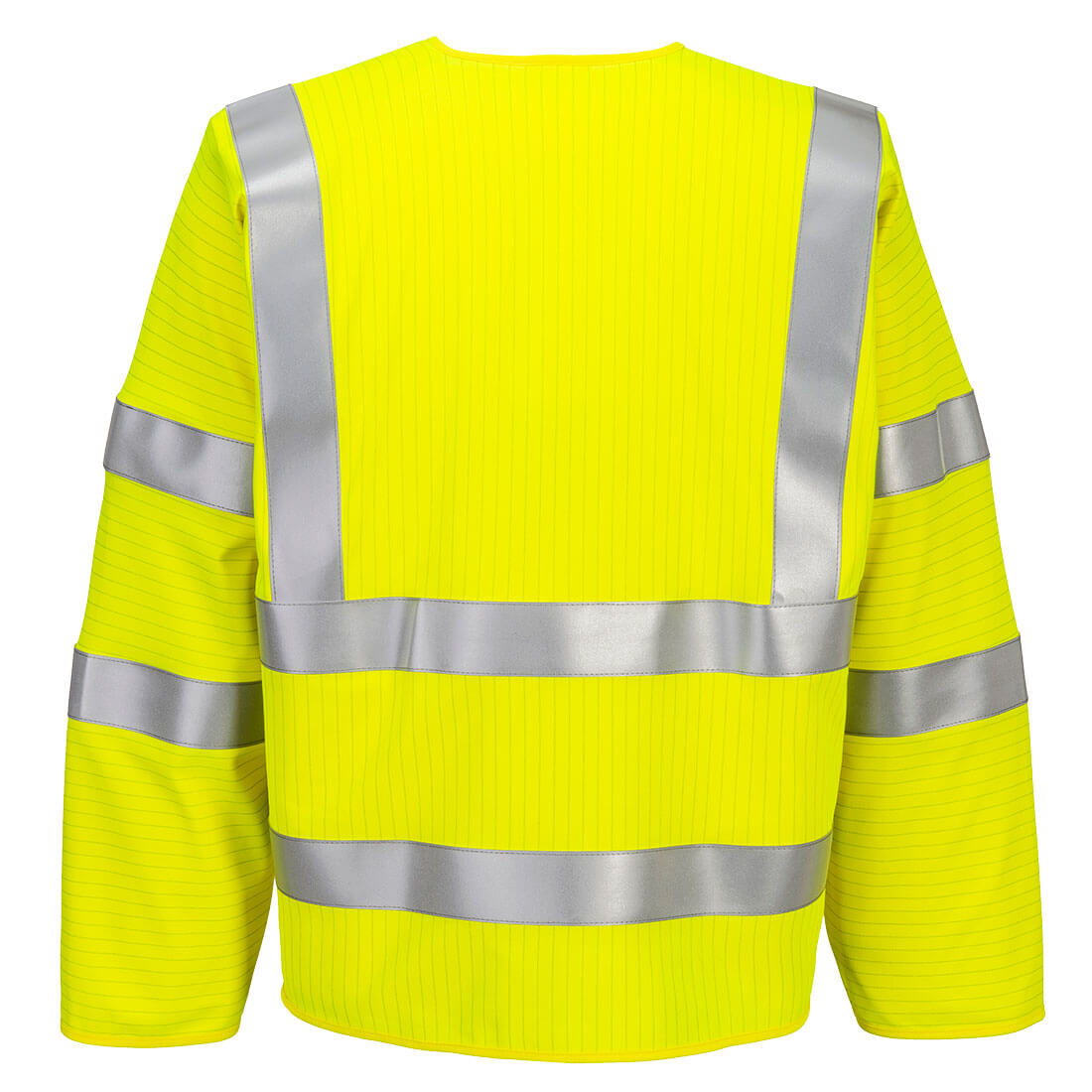 FR616 Bizflame Hi-Vis FR Long Sleeve Zip Vest Yellow