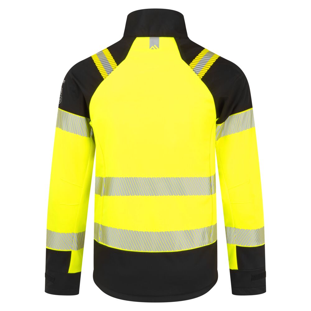 FR718 PW3 Modaflame Softshell Hi-Vis Multi-Norm FR Jacket Yellow/Black